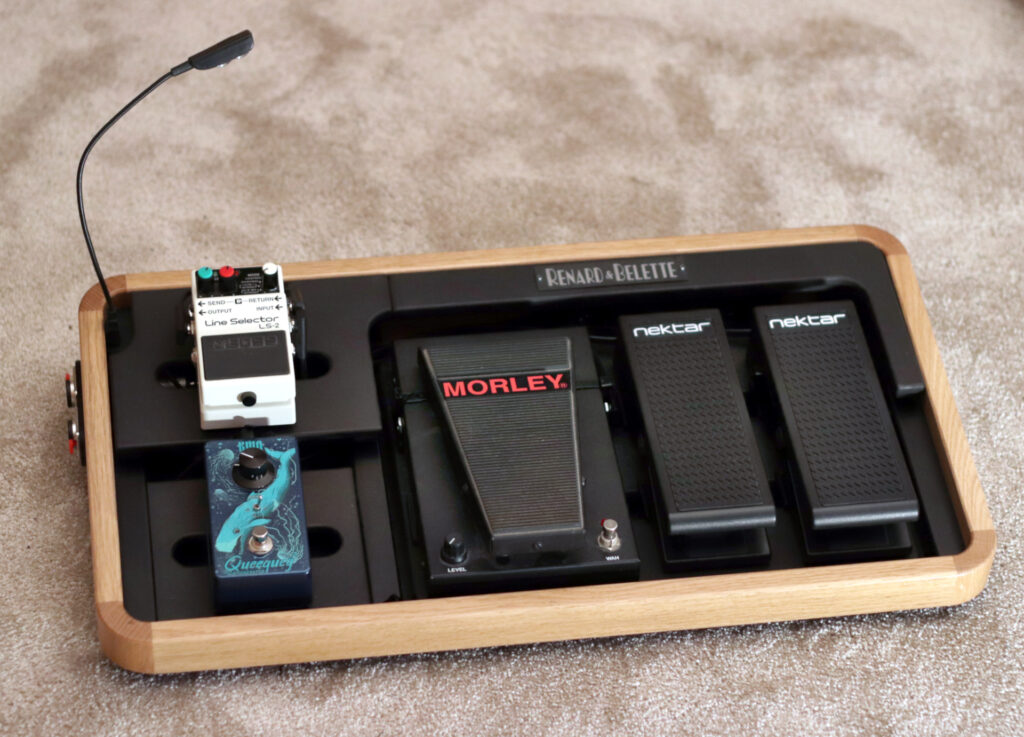DUO 3-3P pedalboard hybride basse et Keayboard pour 6 pedales avec eclairage Renard & Belette
