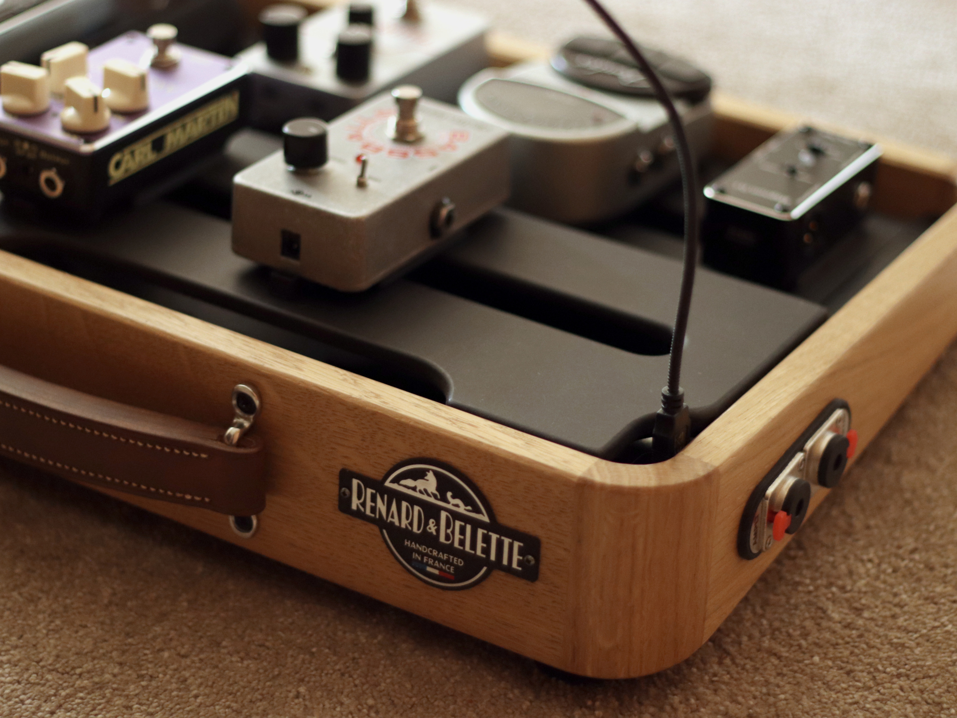 DUO 7-1P pedalboard pour 8 pedales Renard & Belette avec eclairage