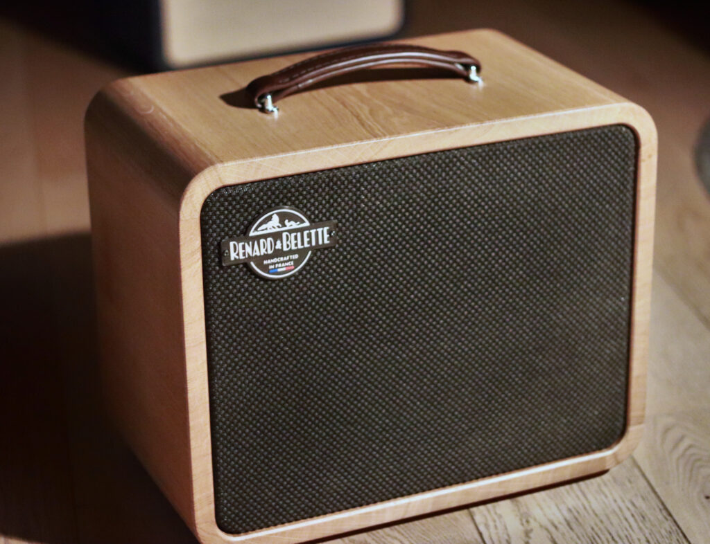 1x10 guitar cab, natural solid oak, Renard et Belette