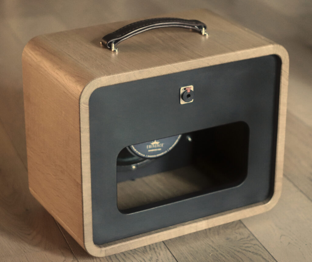 1x10 guitar cab, natural solid oak, Renard et Belette