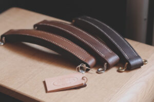 poignées en cuir véritable de fabrication artisanale française