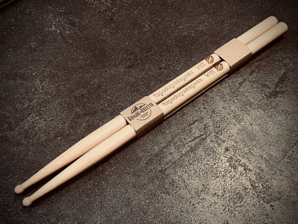 baguettes personnalisées pour batteur